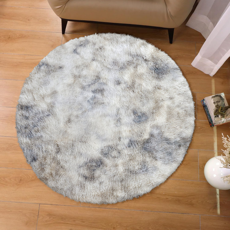 Round Adelynn Standard Shag 120cm X 120cm Area Rug