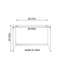 Bureau d'écriture rectangulaire moderne et minimaliste-631112323