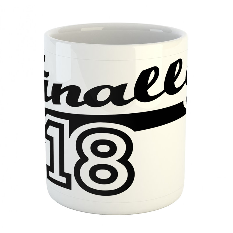 Grande tasse à café de 18 anniversaires