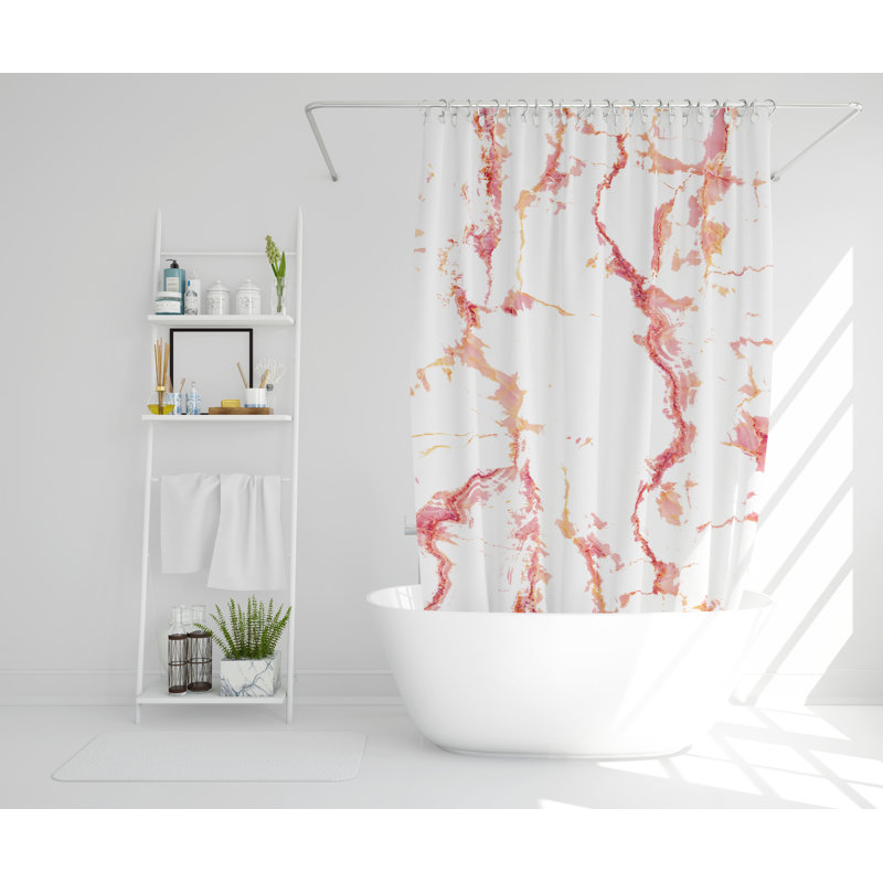 Lular Polyester Shower Curtain, 168cm H x 168cm W