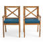 Fauteuil d'extérieur en bois d'acacia pour la cour, la piscine et le jardin-2066817548