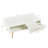 Rectangle Coffee Table With, Sliding Drawer For Storage, Modern Table For Living Room , White-705549101