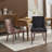 A&a furniture ultra side dining chairs | set of 2 | thickened fabric, solid wood legs | bronze nailhead-497689671-498990601