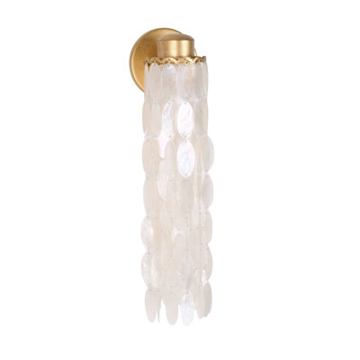 Edgy 1 LT Oxidized Gold Leaf Wall Sconce Kalco