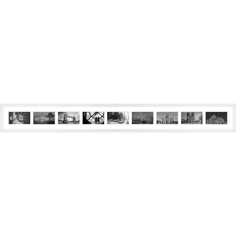 Kyzar Wood Picture Frame with Mat, White, 10 x 15 cm