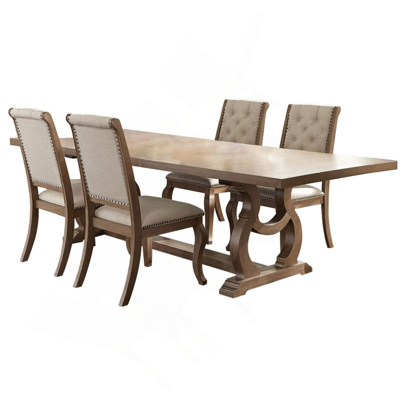 Brown And Cream Dining Set