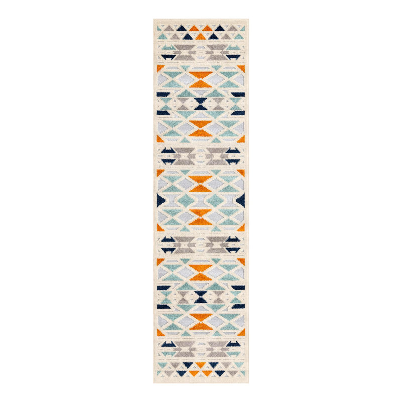 Tapis intérieur / extérieur pour enfants Aceves, Tapis de couloir 2 pi x 8 pi