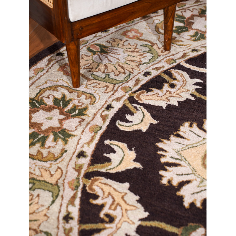 Tapis ronds en laine touffetés à la main Beachampton, Rond 8 pi