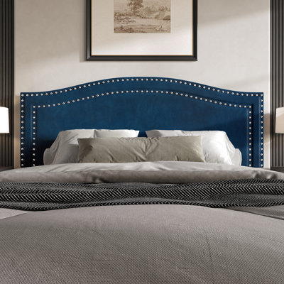 Duyne Glam Velvet Upholstered Panel Headboard