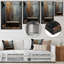 Black Industrial Minimalist Bath I - Bathroom Metal Wall Art-101153894