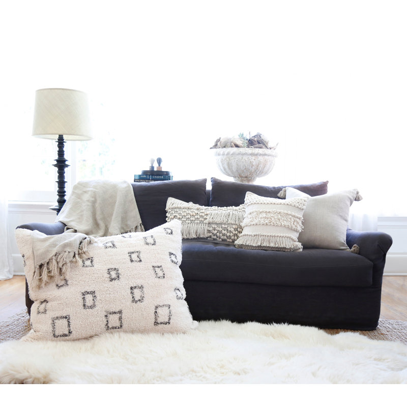 Montauk Square Pillow Cover & Insert, Natural