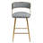 Two Pieces Bar Stools With Chromed Base And Footrest-763910814
