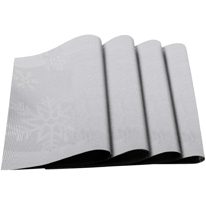 Ensemble de napperons 4 pièces Beyah, gris