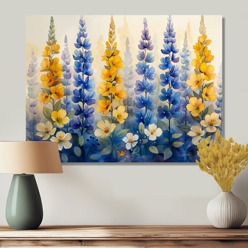 Barbour - Lupin, impression d'art mural, Métal métal, H 16 po x l 32 po