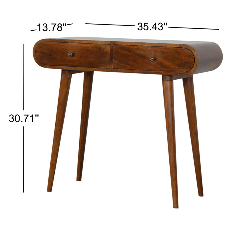 Corrigan Studio Helvie 35'' Solid Wood Console Table & Reviews ...
