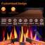 Ultra-Thin Silence Linear Electric Fireplace Inserts, & Freestanding Adjustable Heater Log Flame ,Adjustable Flame Colour & Speed, Remote Control 8H Timer-1796821345