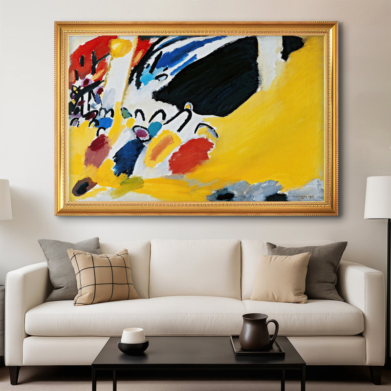 Impression III (Concerts), 1970 - Wassily Kandinsky - Toile encadrée sur mesure, 28x40 INNER SIZE, Framed Canvas