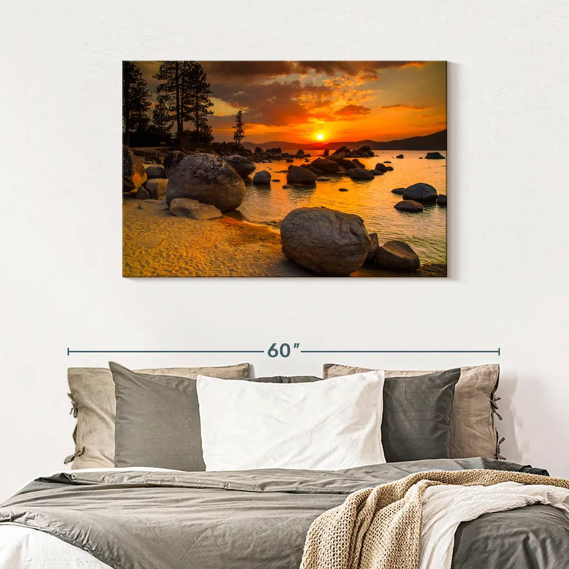 Crépuscule Alvord Lake Tahoe, H 30 po x l 45 po