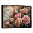Toile avec cadre flottant noir