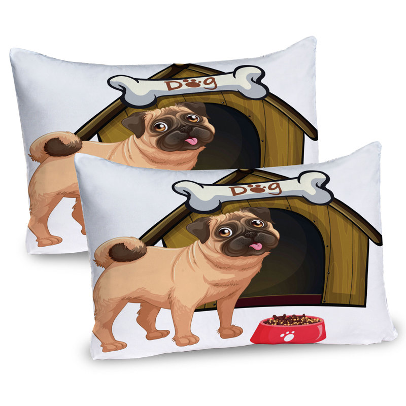 Ensemble de 2 taies décoratives pour chien Ambesonne