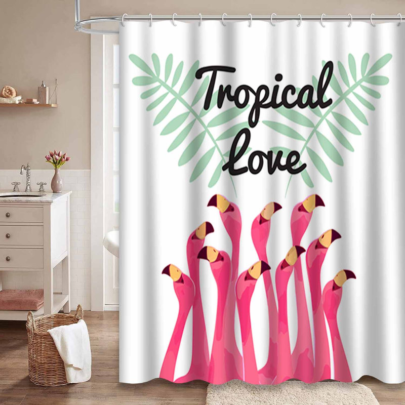 Rideau de douche imperméable et coloré avec 12 crochets, L 72 po x l 72 po