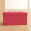 76cm Wide Faux Leather Tufted Rectangle Solid Colour Ottoman with Storage-39850456