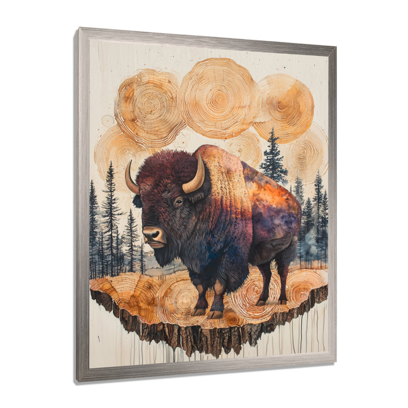Ginni - Animals Canvas Art Print, H 20 po x l 12 po, Reproduction encadrée d'une seule photo, Argent argent