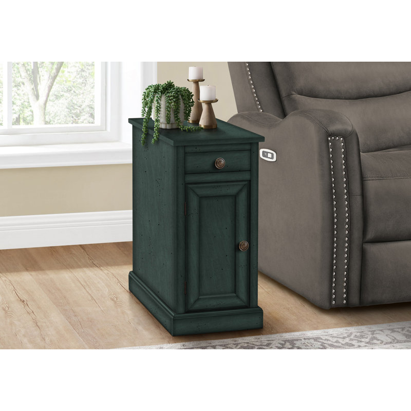 Table d'appoint traditionnelle avec tiroir de rangement