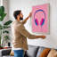 Pop Headphones Modern - Wrapped Canvas-1880782392-1880782395