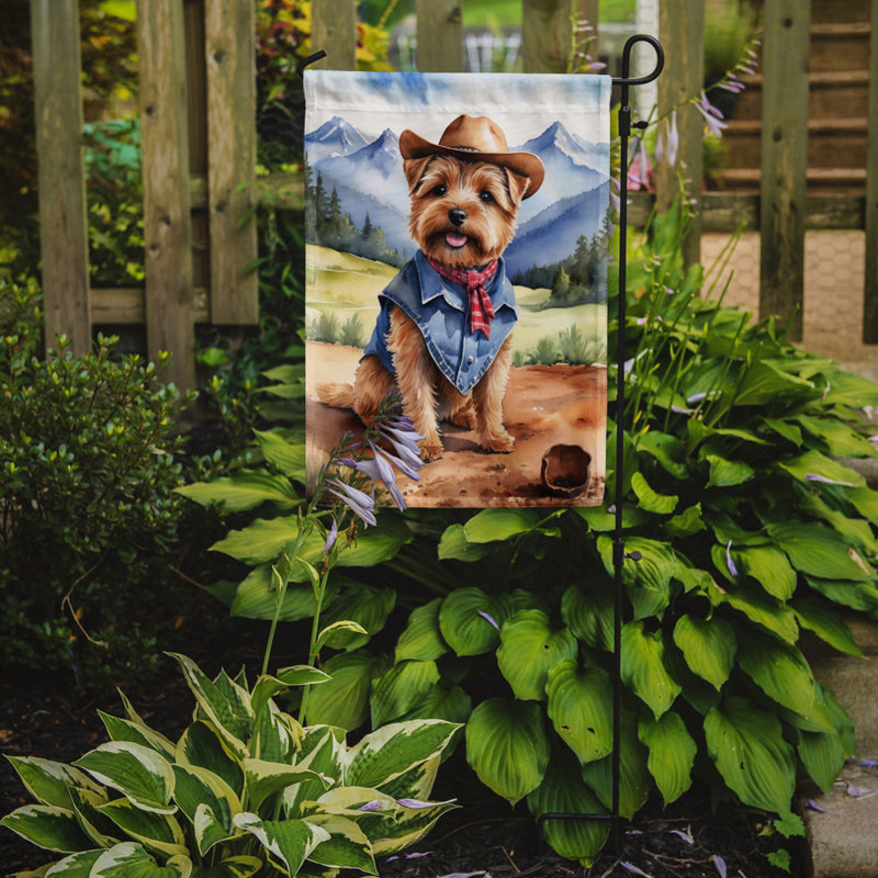 Drapeau Cowboy Welcome Garden, Terrier de Norfolk