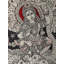 Lord Krishna dansant sur Kaliya Naag | Kalamkari, peinture sur coton