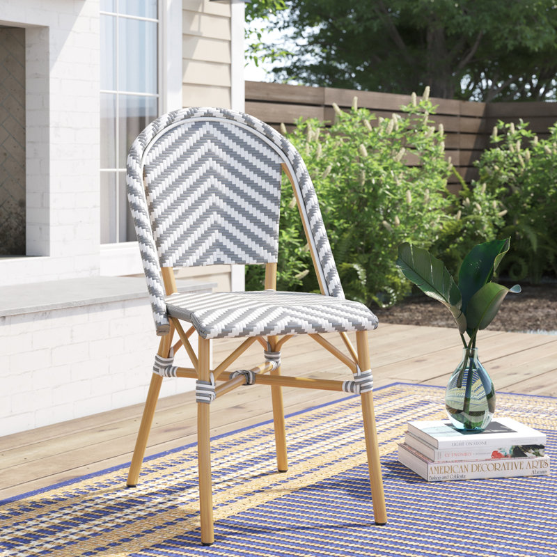Chaise d'appoint Correll, Gris / blanc