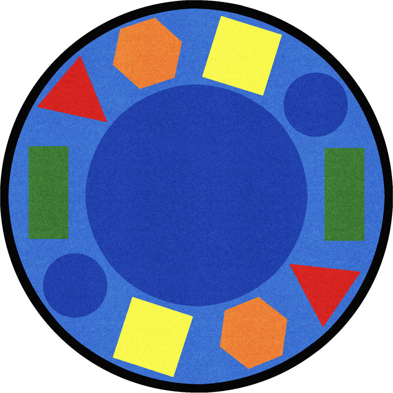 Tapis en forme d'enfant Kid Essentials, Rond 7 pi 7 po