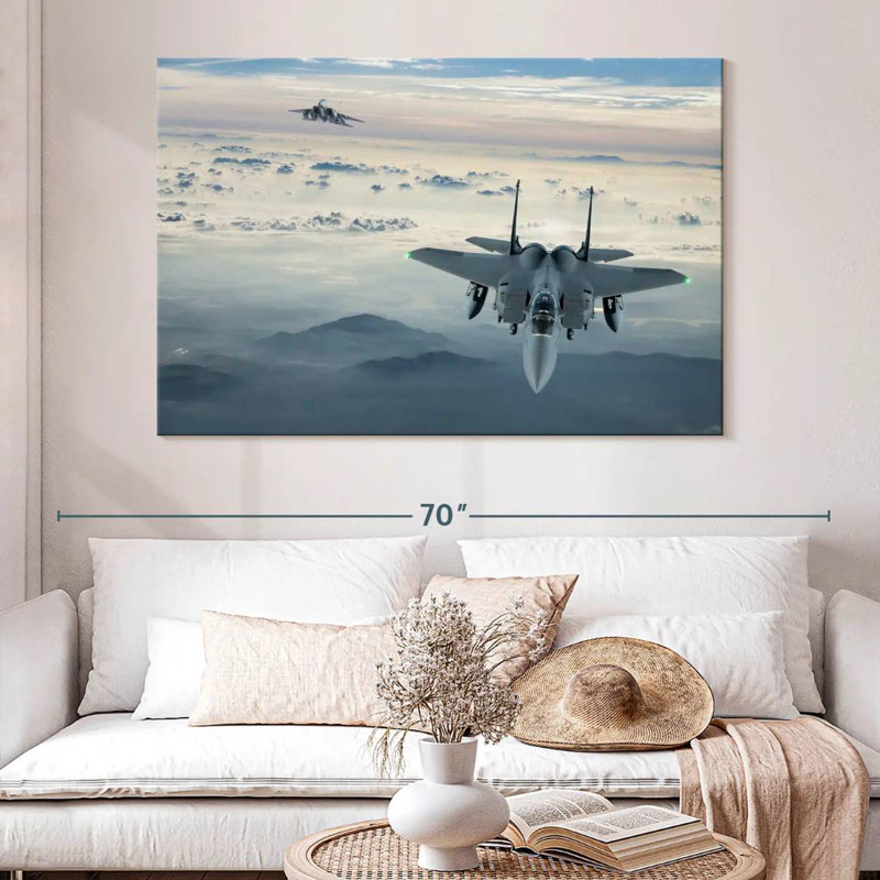 Mait F-15 Fighter Jet, 34" H x 51" W