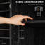 Armoire de rangement 72 po, noir