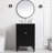 Rivers 24'' Single Bathroom Vanity with Marble Top-79098068