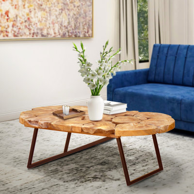 Clemson Solid Wood Top Coffee Table