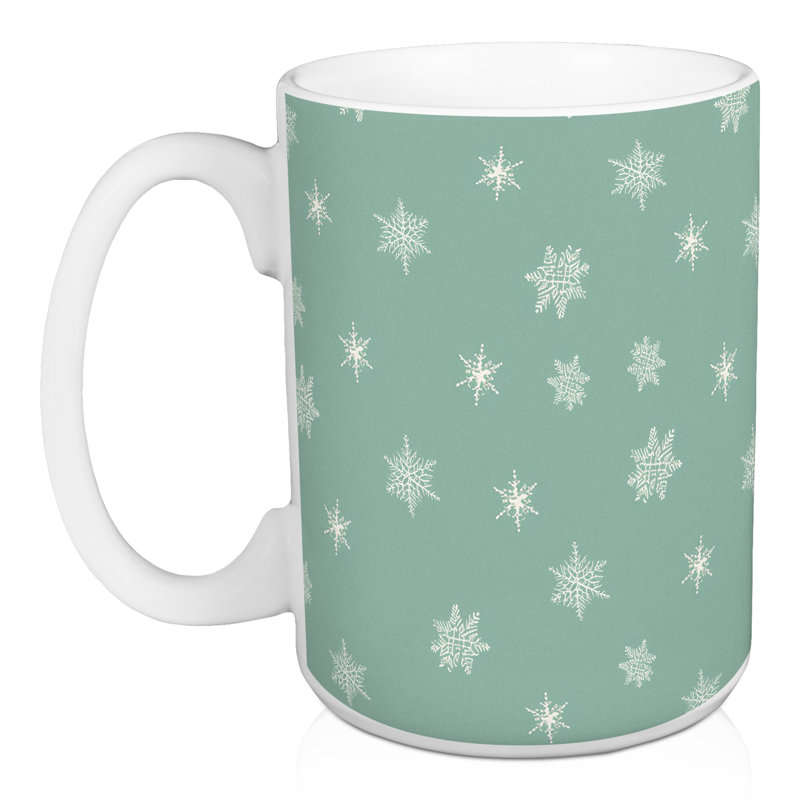Grande tasse à motif de flocons de neige Dicat