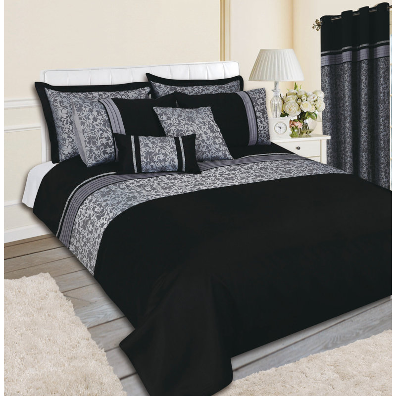 Karson Polyester Solid Colour Duvet Cover Set with Pillowcases, Cream, King Duvet Cover