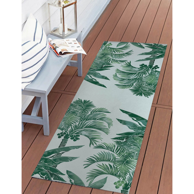 In the Jungle Outdoor Area Rug, Runner 2'6" x 8'
