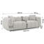 Nubira 3 Seater Fabric Sofa-134454370