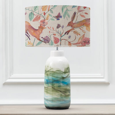 Leaping Into The Fauna Ceramic Table Lamp