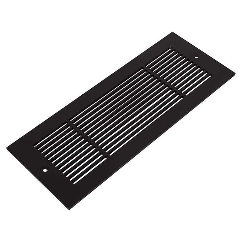 Grille de ventilation Reggio Registral Royal avec trous de fixation et rebord inférieur, Bronze huilé, 4 po x 10 po