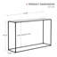 Console en verre 47 po