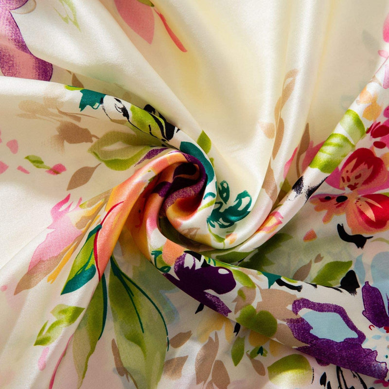 Silk Satin Floral, Queen