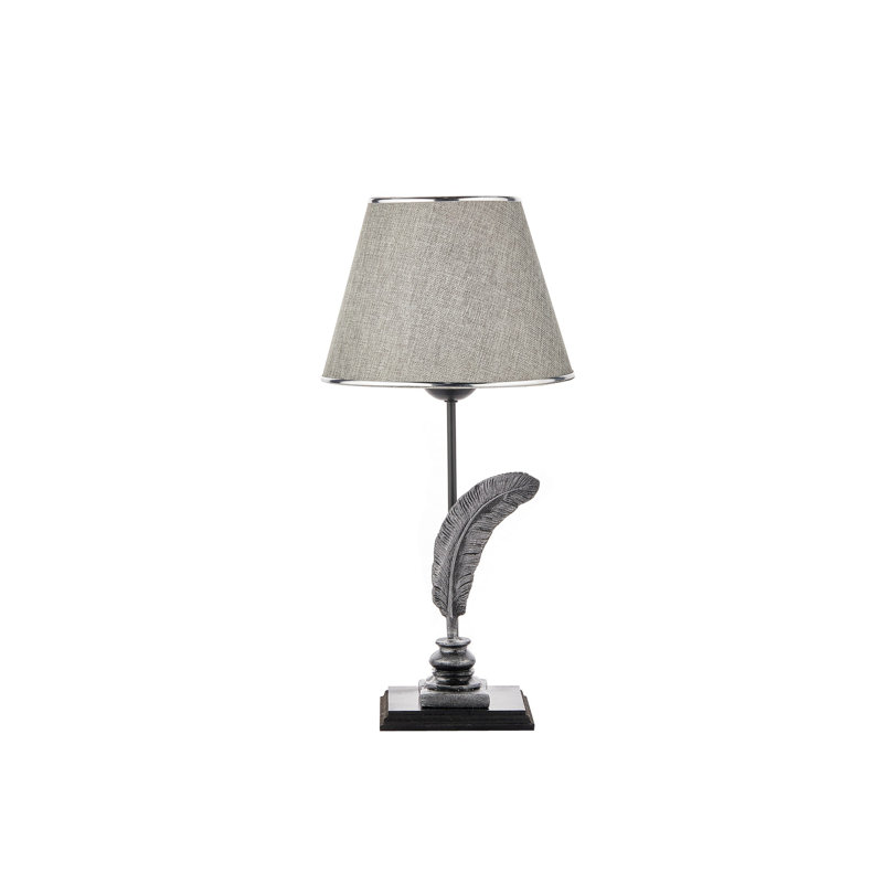 Lampe de table Abdas, Gris clair