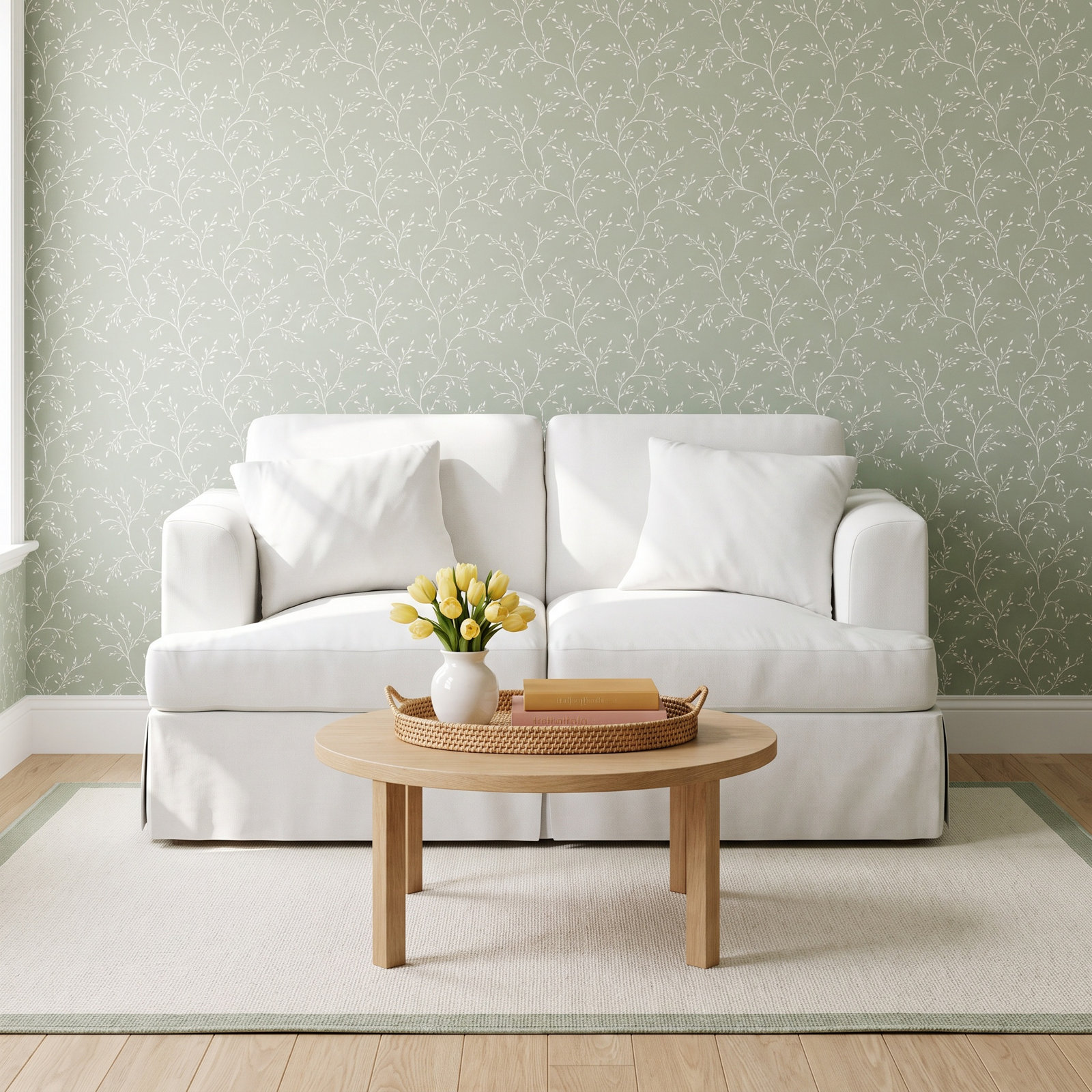 Lucia 66" Loveseat, Classic Bleach White Twill