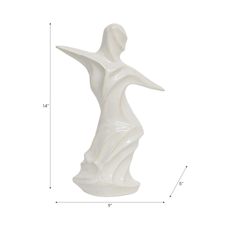 Ivy Bronx 14" Ankeny Ceramic Dancer Statuary