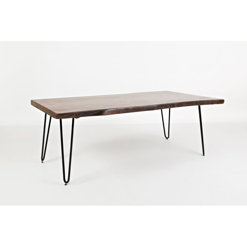 Cartan Solid Wood Top Single Coffee Table, Chestnut