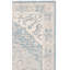 Tapis bleu / ivoire Metro 617-918494249